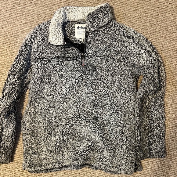 Frosty Tipped Women's Stadium Pullover by True Grit (Dylan) - fuzzy quarter zip - Picture 1 of 4